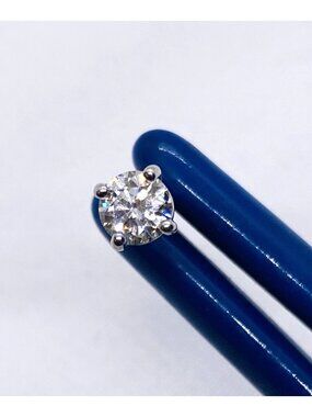 Tiffany & Co Platinum 950 Single Diamond Stud 4mm